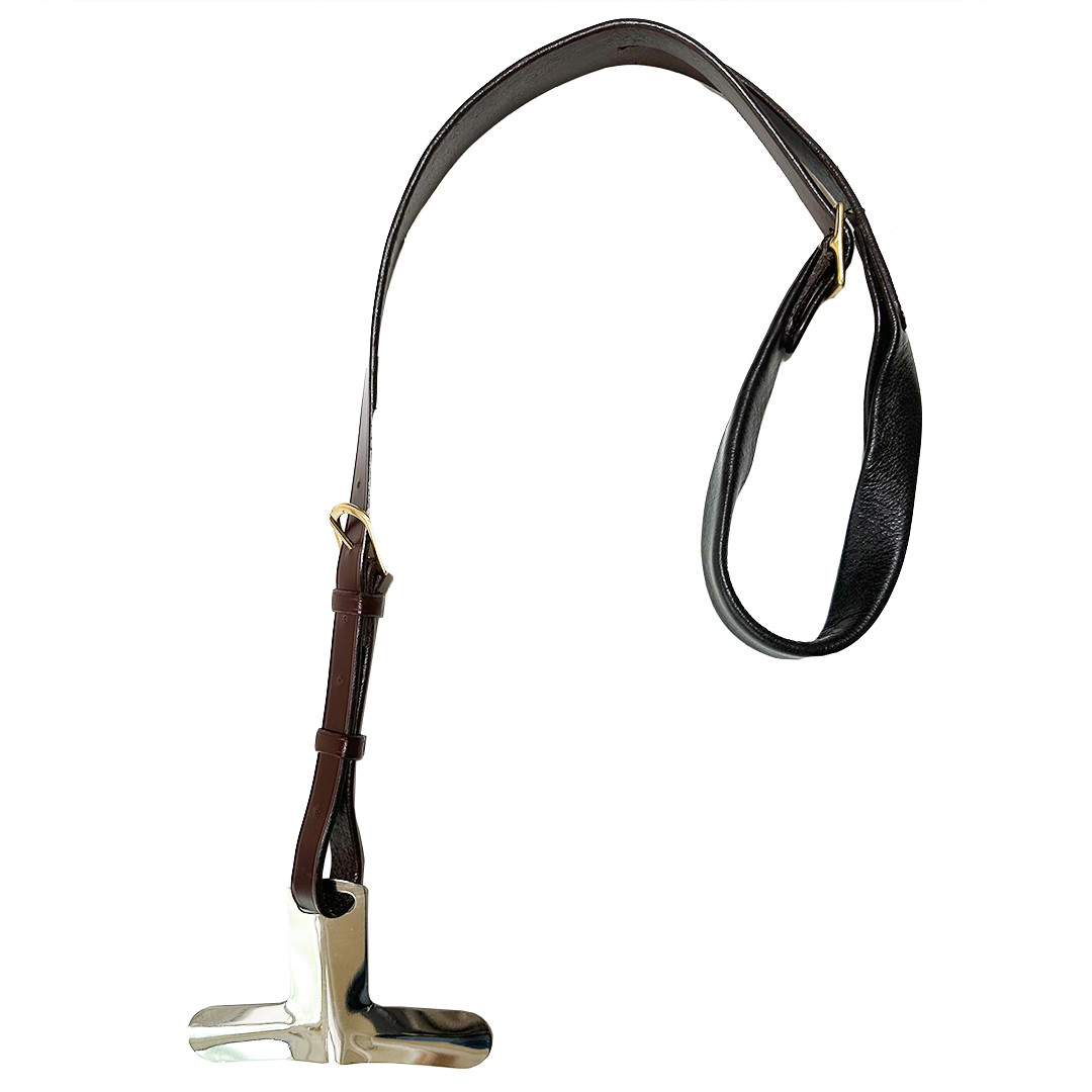 Croupière en cuir pour équitation portugaise JM