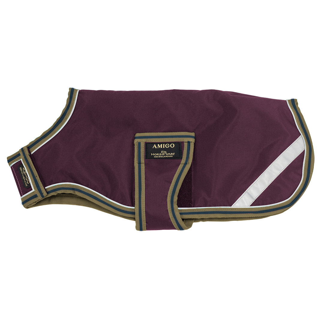 Coperta Scuderia Amigo Horseware – Rossa/Navy/Tan, Stabile, Taglia A Scelta - 2
