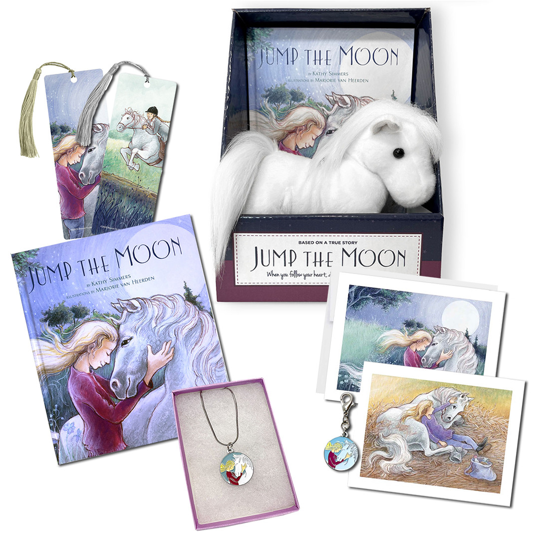 Jump the Moon Hardcover Book & Plush Pony Gift Set, Paint or Palomino