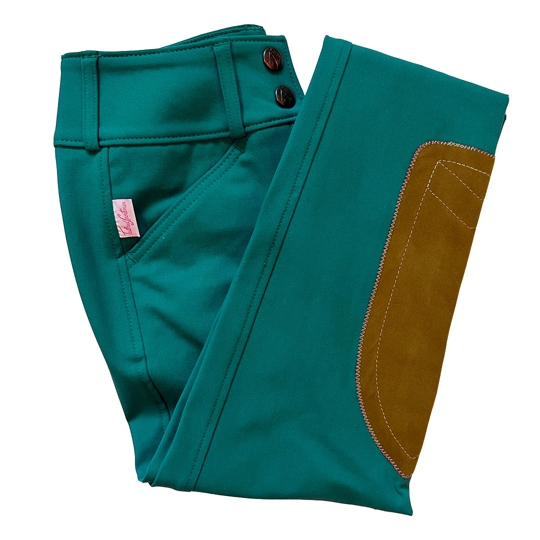 Tailored Sportsman Girls Trophy Hunter Low Rise Breech, Peacock