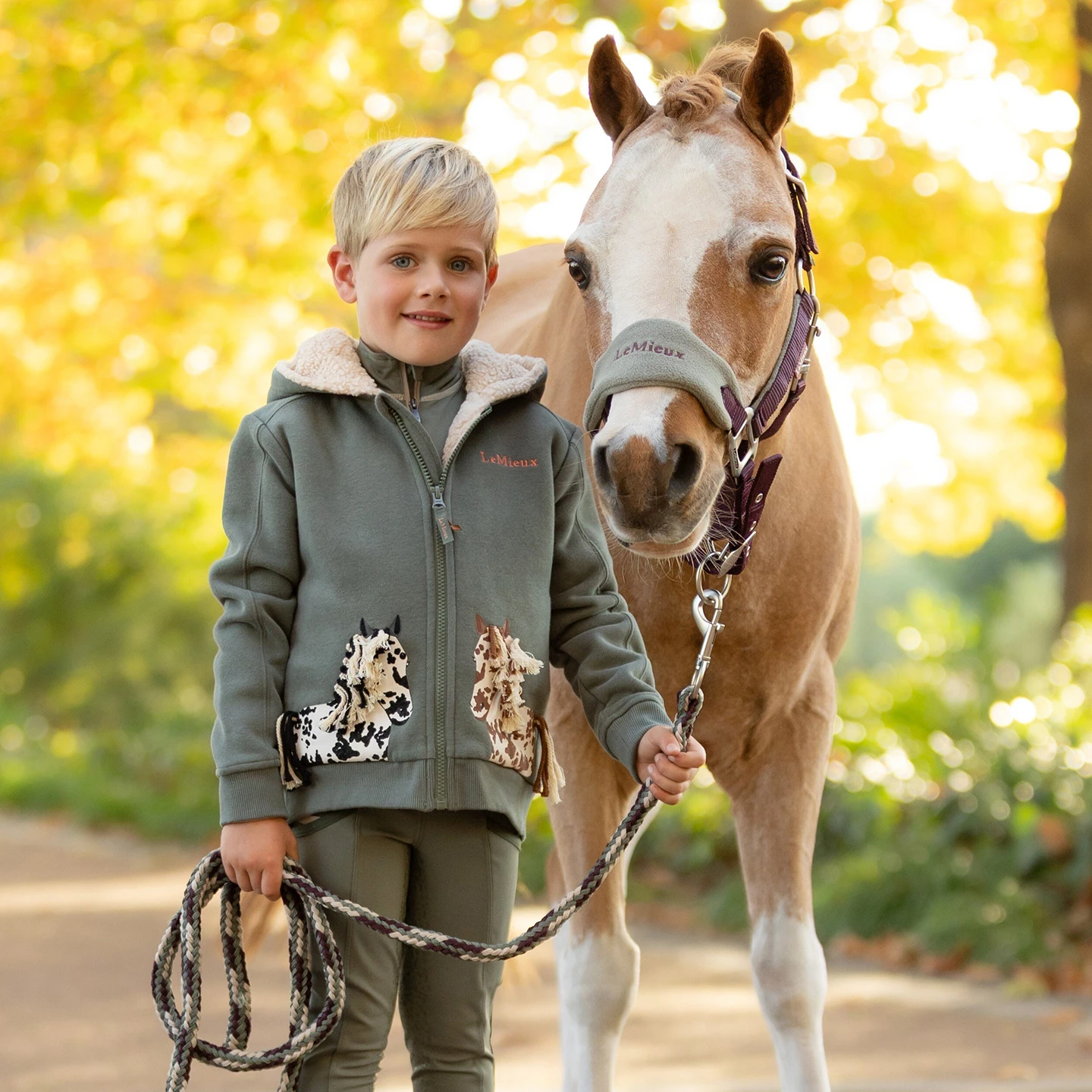 LeMieux Mini Vogue Headcollar & Leadrope, For Ponies 11.2 - 13h 