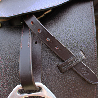 2413 Genuine Leather English Riding Stirrup Leathers, Ideal For Schooling English stirrup leathers main image 2