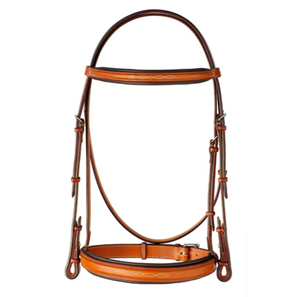Edgewood Padded, Raised Fancy Bridle, Pony & Cob, Headstall Only. Edgewood Padded, Raised Fancy Bridle, Pony & Cob, Headstall Only.