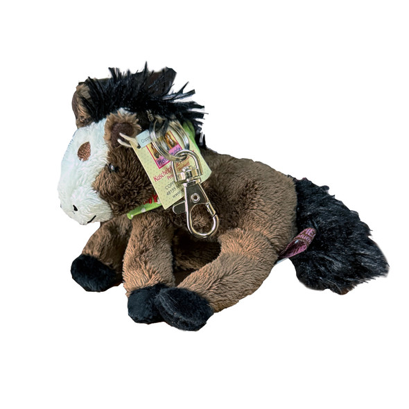 Bay Johnny Horse Friends Plush Horse Keychain