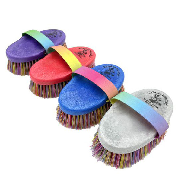 Haas Multicolored  Rainbow Brush with Handle for Kids