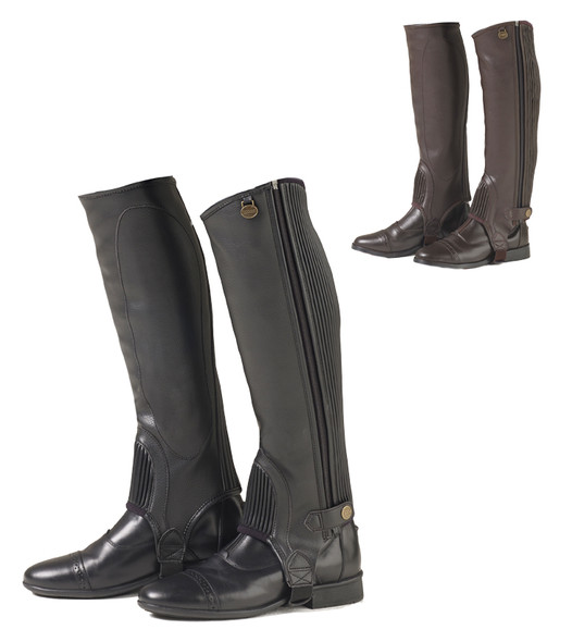 Ovation Equistretch II Half Chaps, Childs, Black & Brown