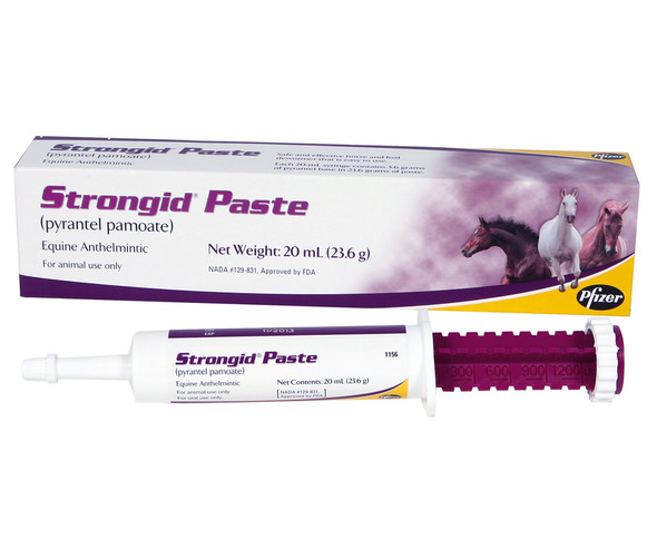 Strongid Paste Equine Dewormer, 20 ml Tube