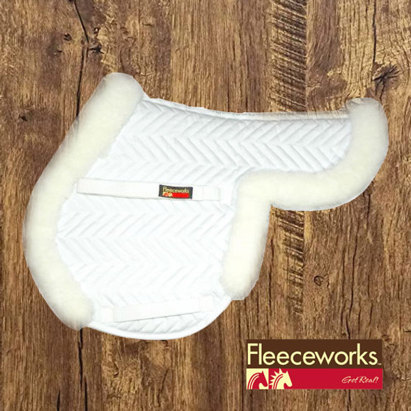 Fleeceworks Sheepskin Pony Saddle Pad, Shimmable