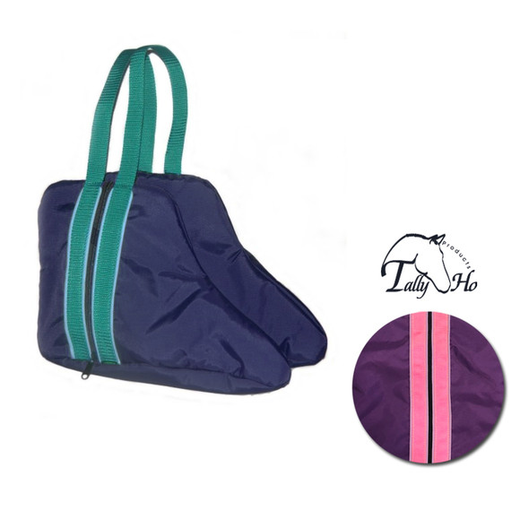 Tally Ho Fleece Lined Paddock Boot Bags With Piping