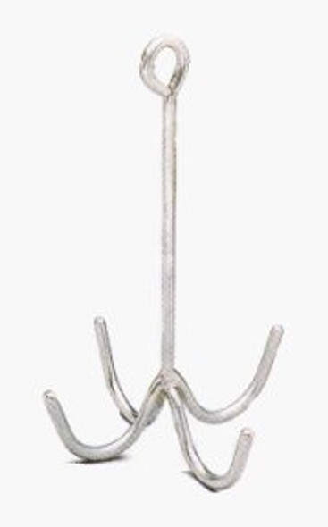 Four-Prong Chrome Tack Hook