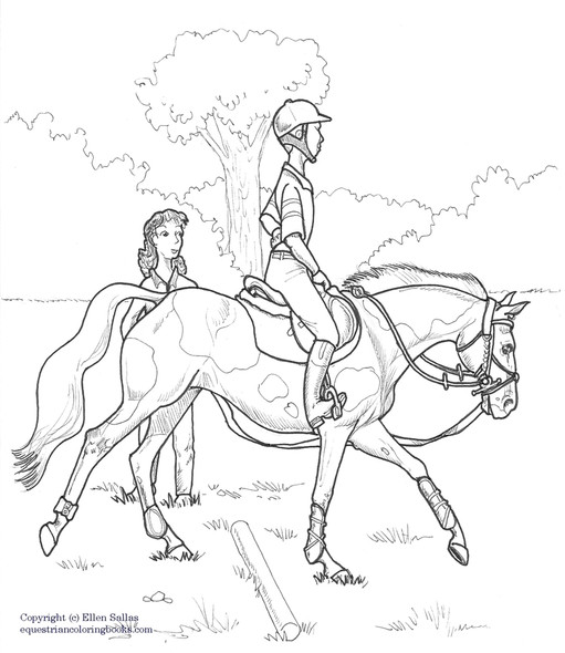 I Love Riding Lessons Coloring Book