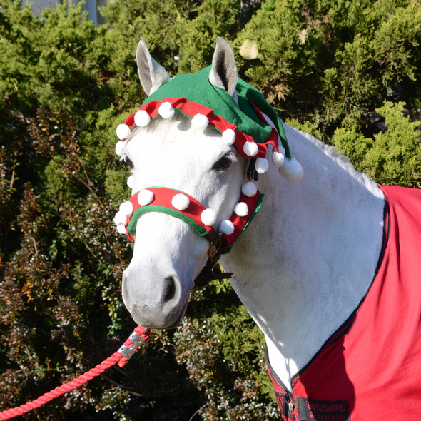 Holiday Horse Wear, Elf Halter Covers