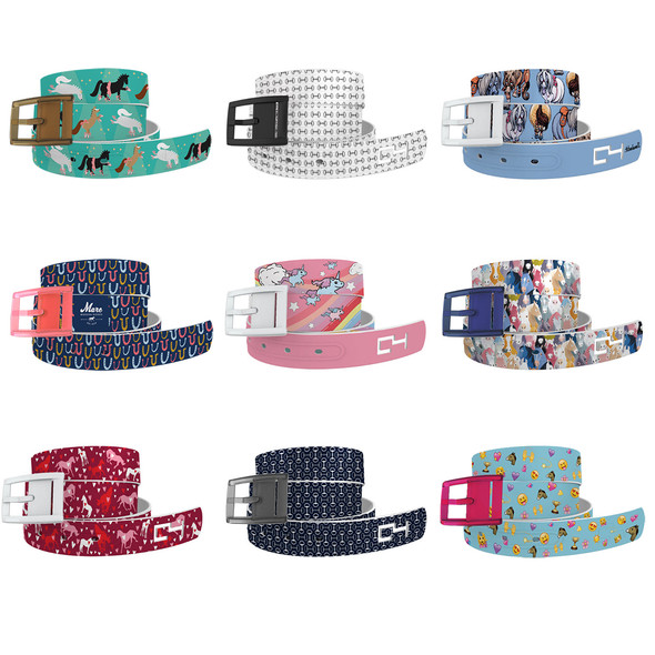 Huntley Equestrian Kids Snaffle Bit Leather Belt - Just for Ponies