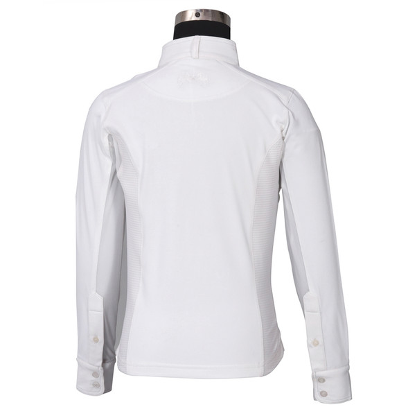 Equine Couture Children's Cara Long Sleeve Show Shirt, White