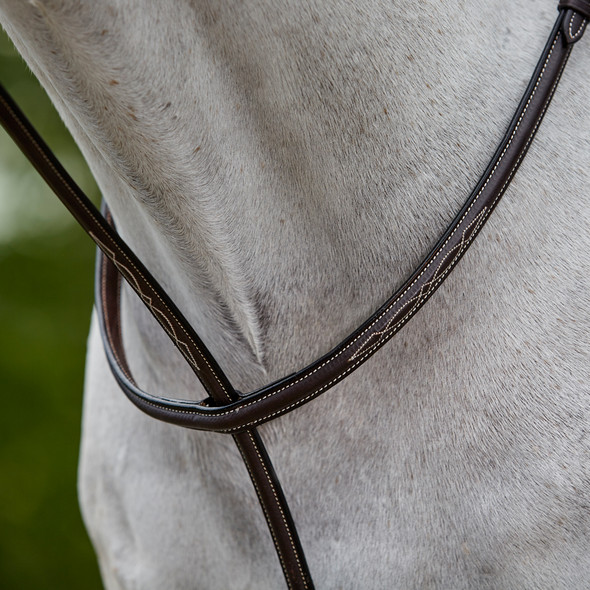 Collegiate Fancy Stitched Raised Standing Martingale, Pony & Cob