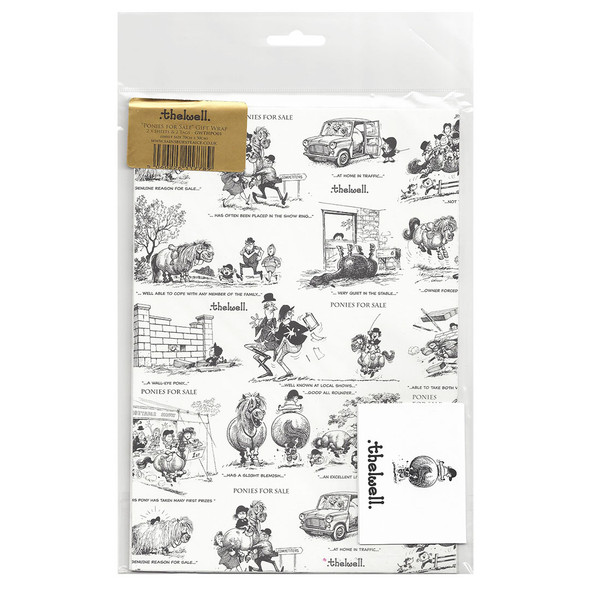 Thelwell Ponies, "Buying a Pony",  Gift Wrap with Tags