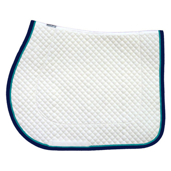 White with Navy/Teal White with Navy/Teal