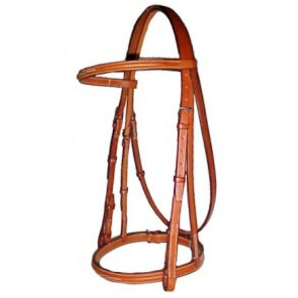 Edgewood Raised, Fancy Bridle, Pony & Cob, Headstall Only, Regular noseband.