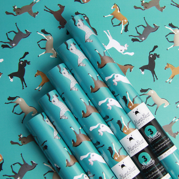 Party Ponies Gift Wrap - Three Sheets in a Roll