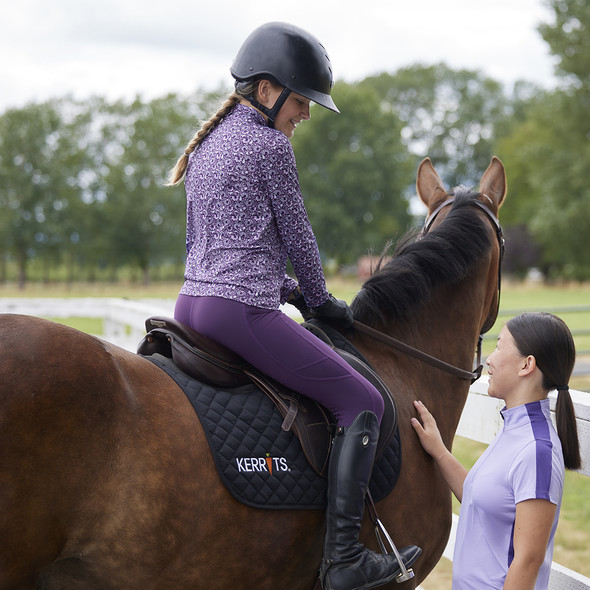 Kerrits Kids Ice Fil Tech Tights, Huckleberry.