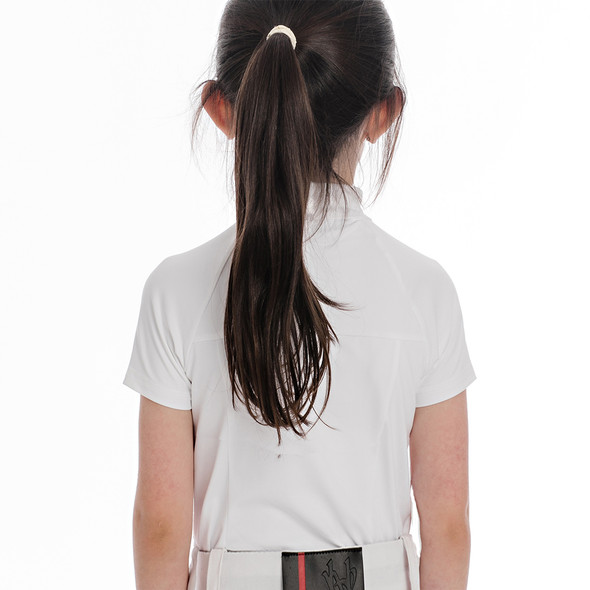 Horseware Kids Sara Competition Shirt, SHORT SLEEVE, White, Sizes 7/8- 11/12