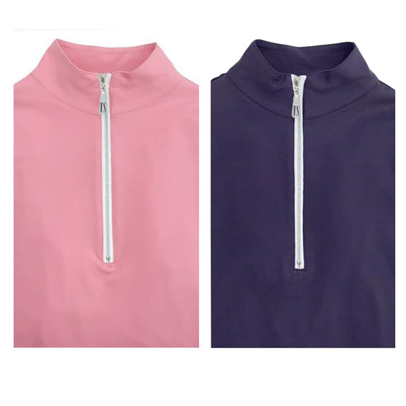 Tailored Sportsman Ladies Long Sleeve Icefil Sun Shirts, Tickled Pink & Purple Heart