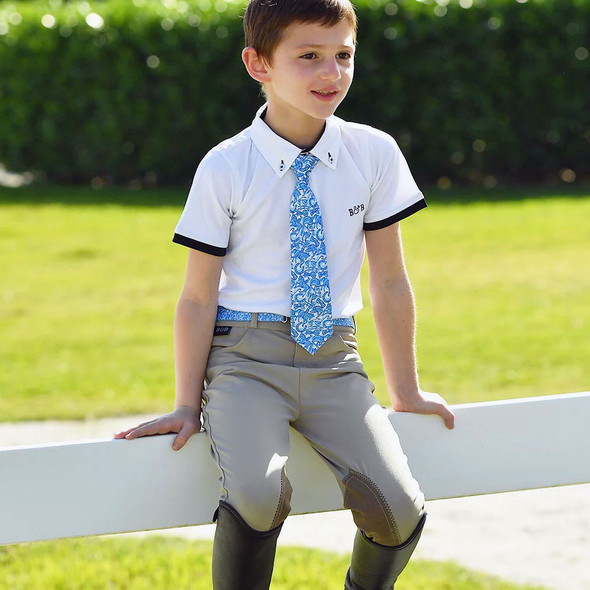 Belle & Bow Boys Neck Tie, Max Blue Belle & Bow Boys Neck Tie, Max Blue