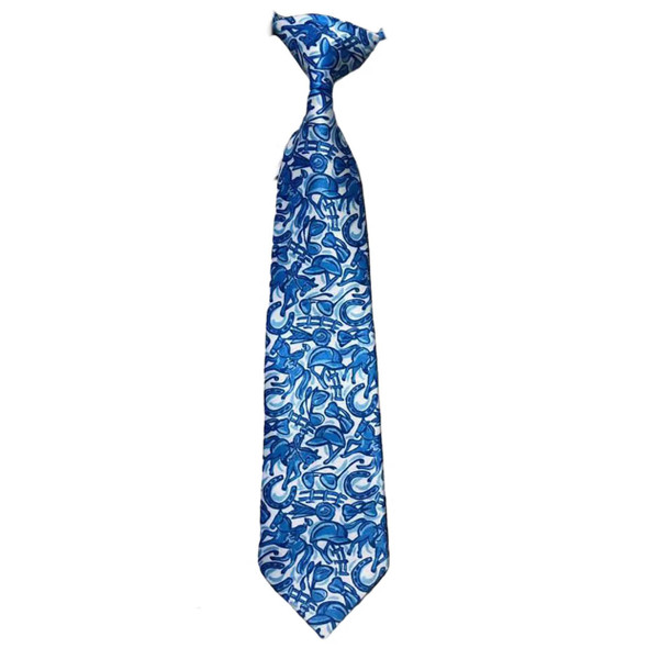 Belle & Bow Boys Neck Tie, Max Blue