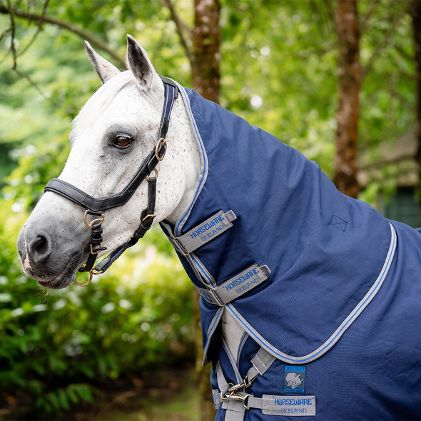 Rhino Pony Plus Medium-Lite 100g Blanket, Navy/Titanium Grey & Classic Blue, 45" -69". Rhino Pony Plus Medium-Lite 100g Blanket, Navy/Titanium Grey & Classic Blue, 45" -69".