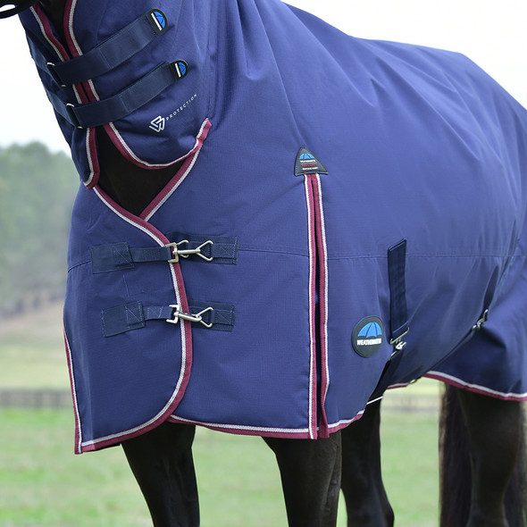  Weatherbeeta Comfitec Classic Heavy Combo, Navy Burgundy, 48" - 69".