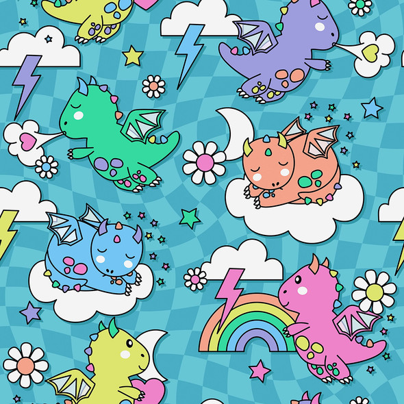 Dreamers & Schemers Pony Saddle Pad, Dragon Dreams. Dreamers & Schemers Pony Saddle Pad, Dragon Dreams.
