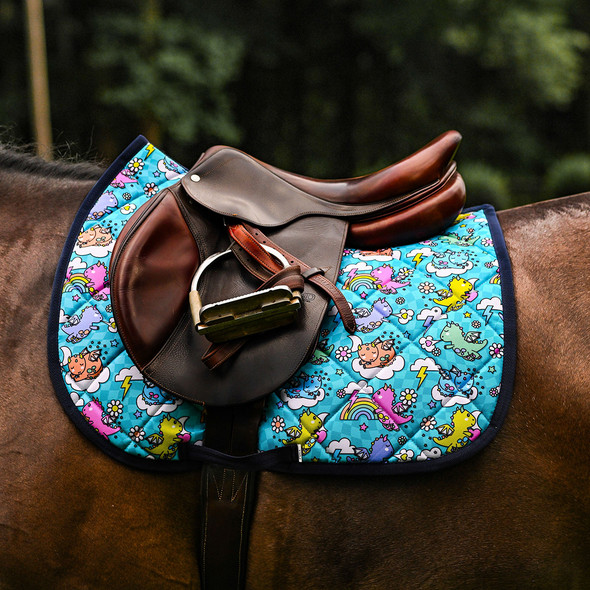 Dreamers & Schemers Pony Saddle Pad, Dragon Dreams. Dreamers & Schemers Pony Saddle Pad, Dragon Dreams.
