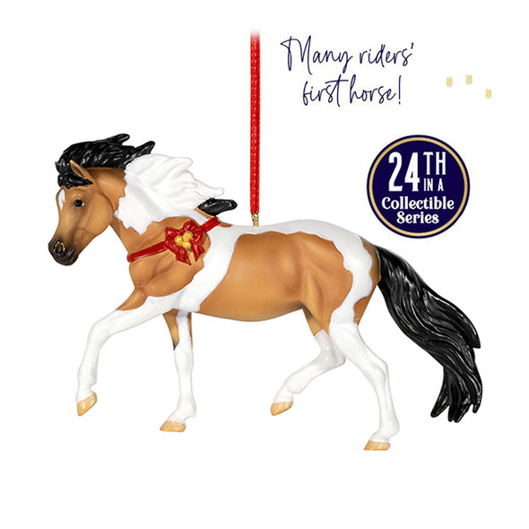 Breyer 2025 Holiday Beautiful Breeds Ornament, Buckskin Pinto Shetland. Breyer 2025 Holiday Beautiful Breeds Ornament, Buckskin Pinto Shetland.