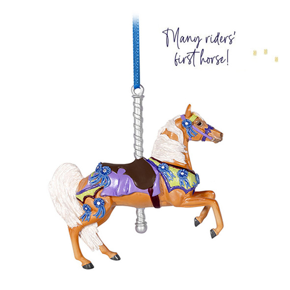 Breyer 2025 Holiday Beautiful Breeds Ornament, Palomino Carousel Horse. Breyer 2025 Holiday Beautiful Breeds Ornament, Palomino Carousel Horse.