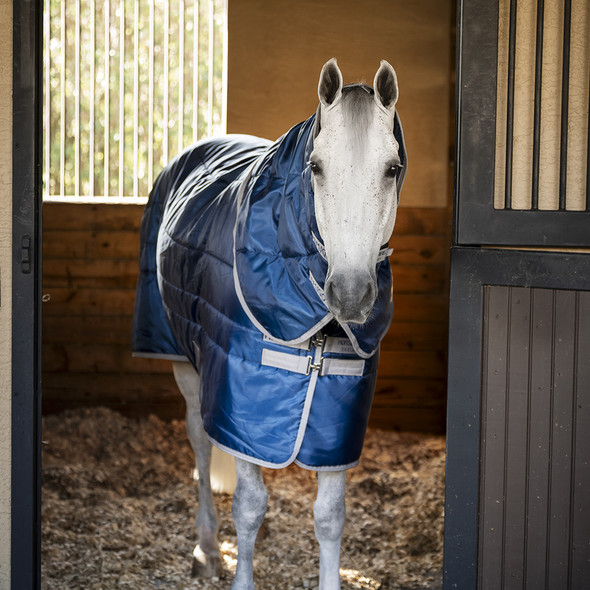 Amigo Ripstop Insulator Pony Plus 200g Stable Blanket, Navy/Titanium Grey, 45" - 69" .
