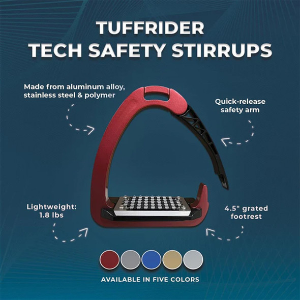 TuffRider Tech Safety Stirrups.