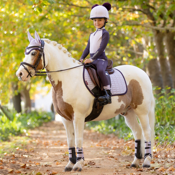 LeMieux Mini Grafter Brushing Boots, For Ponies 11.2 - 13h, Lilac.