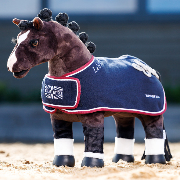 LeMieux Toy Pony Winners Blanket, Navy .