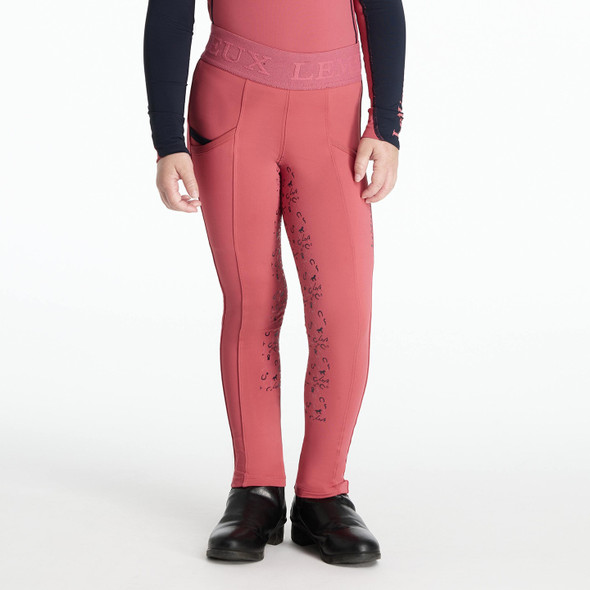  LeMieux Mini Pull Ons Breeches, 5-10 years Cranberry.