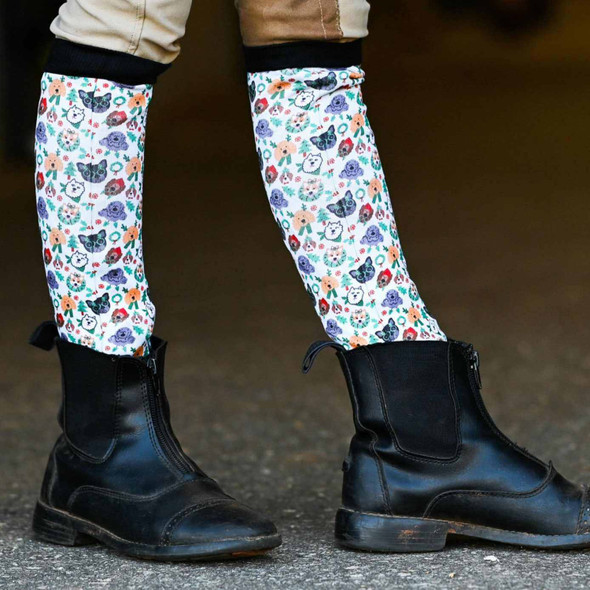 Dreamers & Schemers Pair & a Spare Boot Socks, Deck The Paws.