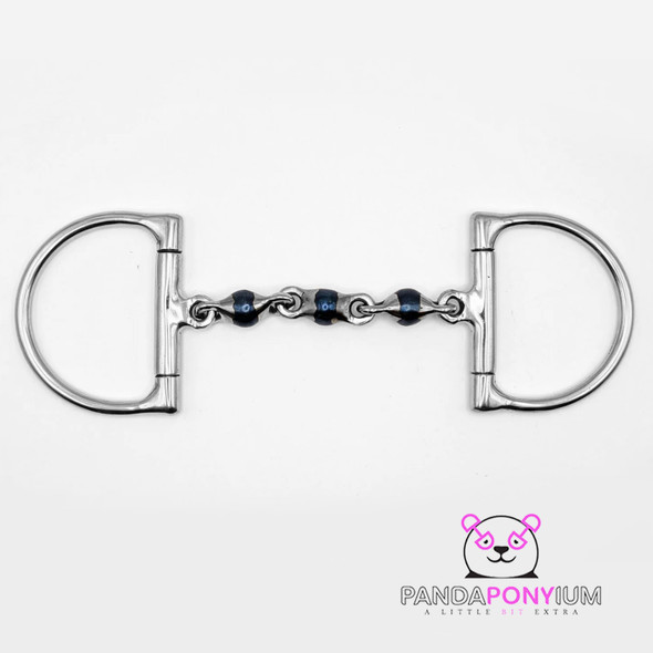 Pandaponyium D Ring Sweet Iron Waterford Bit , 4.25", 4.5" & 4.75".