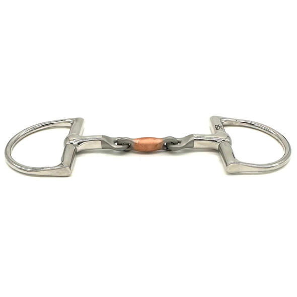 AJR Pony Copper LinkX D Bit with copper link  and sandblasted  center.