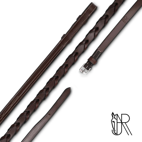 AJR Fancy Stitched Laced Reins, Small Pony & Pony.