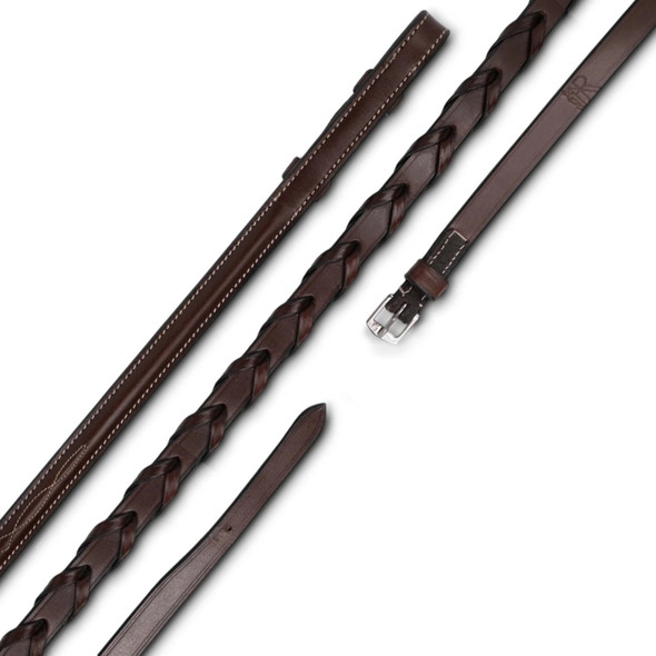 Pony hunter reins made with beautiful European vegetable tanned leather.