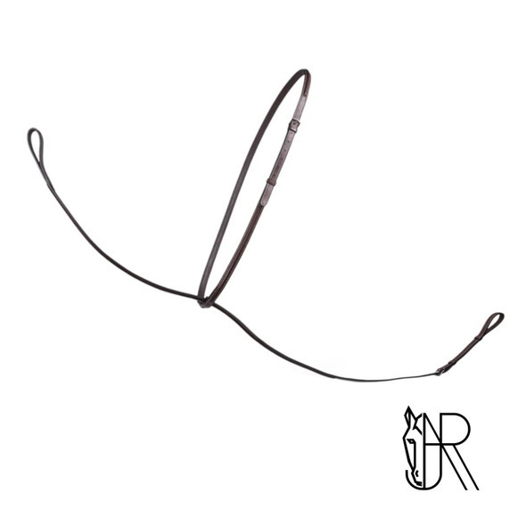 Small Pony and Pony standing martingale from AJR that is raised and fancy stitched and premium European leather.