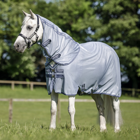 Amigo Bug Rug PLUS Pony, Heather Blue.