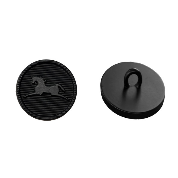 RJ Classics Lined Logo Shank Buttons for Show Coats, Sleeve & Coat Size