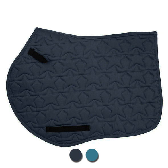 EquiStar Star Quilted AP Pony Saddle Pad, Navy
