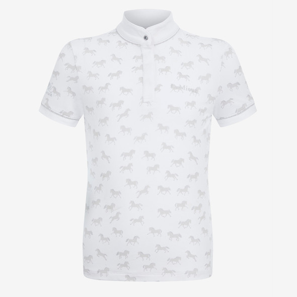 LeMieux Mini Bella Show Shirt, White/Ponies