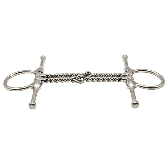 Pandaponyium Full Cheek Double Twisted Wire Bit, 4.25" & 4.5"